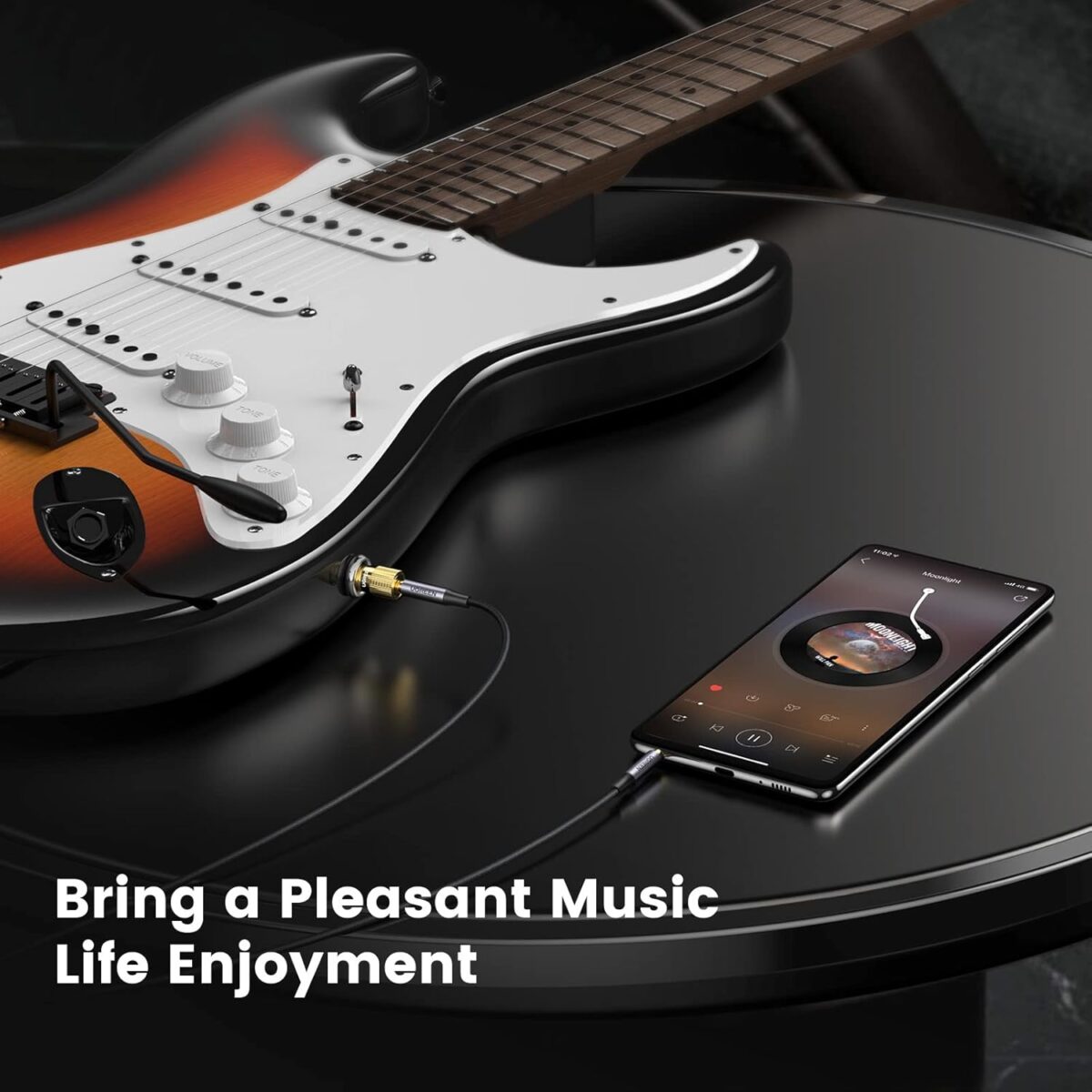 UGREEN 6.35mm To 3.5mm Stereo Audio Adapter With 24K Gold-Plated Brass Copper Build, Plug And Play Design For Headphones, Guitars, Digital Pianos, Amps And Speakers