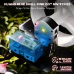 ATTACK SHARK G3 Tri-Mode Wireless Gaming Mouse 25,000 DPI, Ultra-Light 59g, PAW3311 Sensor, Broadcom Esports MCU, HUANO 80M Switches – White - Image 7