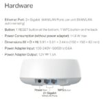 TP-Link Deco BE22 BE3600 Dual-Band Whole Home Mesh Wi-Fi 7 System With MLO, 2882 Mbps 5GHz + 688 Mbps 2.4GHz, Gigabit Ports, HomeShield Security | 1 PACK