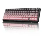 ATTACK SHARK X66 60% Wireless Gasket Mechanical Keyboard With Volume Knob, Tri-Mode BT/2.4G/USB-C, Hot-Swappable Strawberry Switches, RGB PBT Keycaps | Blackberry
