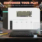 ATTACK SHARK R82 HE 75% Wired Magnetic Gaming Keyboard With 8000Hz Polling Rate, 0.005mm Rapid Trigger Accuracy, 256KHz Scan Rate, 5-Layer Sound Damping, And RGB Backlight | BLACK