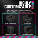 Cooler Master QUBE 500 Flatpack Mid Tower PC Case With Fully Modular Design, Vertical GPU Mount, E-ATX Support, Dual 280mm Radiator Compatibility, USB Type-C | BLACK