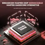 ATTACK SHARK G3 PRO Tri-Mode Wireless Gaming Mouse with RGB Charging Dock, 25,000 DPI, Ultra-Light 59g, PAW3311 Sensor, Omron 100M Switches – Berry Red - Image 4