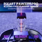 ATTACK SHARK X8PRO Ultra-Light Wireless Gaming Mouse 55g with PAW3395PRO Sensor, 40,000 DPI, 8K Polling, Tri-Mode Connection & C06ULTRA Cable – Black - Image 2