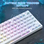 ATTACK SHARK R82 HE 75% Wired Magnetic Gaming Keyboard With 8000Hz Polling Rate, 0.005mm Rapid Trigger Accuracy, 256KHz Scan Rate, 5-Layer Sound Damping, And RGB Backlight | White Contour