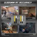 ATTACK SHARK R85 HE 75% Wired Magnetic Keyboard With 8000Hz Polling Rate, 0.005mm Rapid Trigger Accuracy, Custom RGB Lightbox, Multimedia Knob, And 5-Layer Sound System | STAR WHITE 