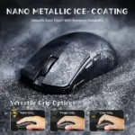 ATTACK SHARK R11 ULTRA Carbon Fiber Wireless Gaming Mouse With 49g Superlight Design, PAW3950MAX Sensor, Nordic 52840 MCU, 8000Hz Polling Rate, And Tri-Mode Connectivity | Forged Black