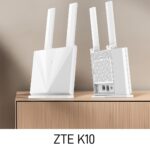 ZTE K10 4G LTE Cat4 Mobile WiFi Router Pro with 300Mbps WiFi, Up to 32 Users, Removable 2000mAh Battery, Dual Antennas, RJ45 & RJ11 Ports