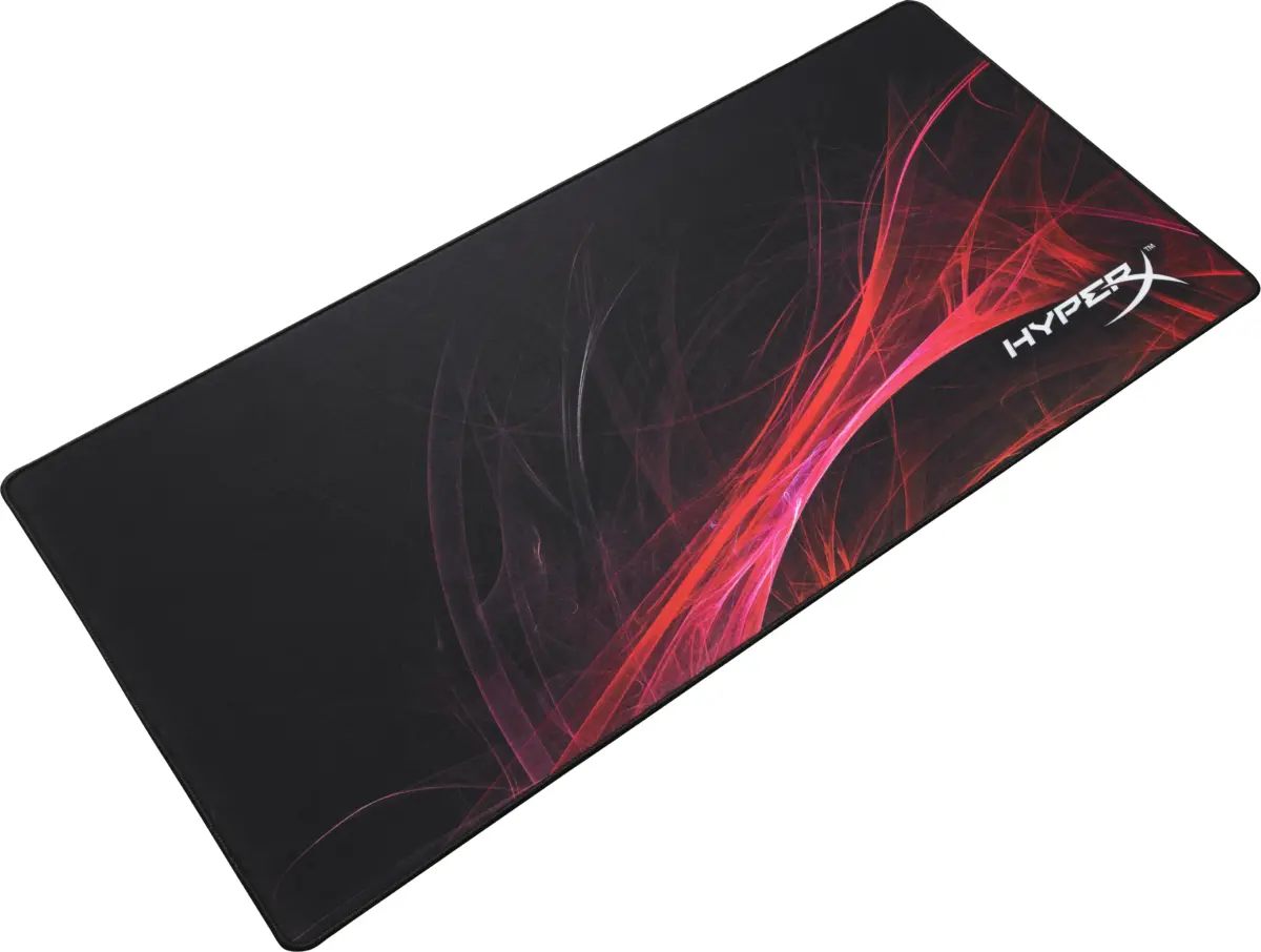 HyperX Gaming Mousepad 90×40cm, Black Red Design, Large Desk Mat with Smooth Control Surface, Anti-Slip Rubber Base, 3mm Thickness - Copy Version - Image 2