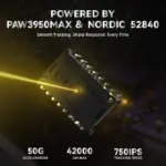 ATTACK SHARK R11 ULTRA Carbon Fiber Wireless Gaming Mouse With 49g Superlight Design, PAW3950MAX Sensor, Nordic 52840 MCU, 8000Hz Polling Rate, And Tri-Mode Connectivity | Forged Black