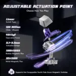 ATTACK SHARK R85 HE 75% Wired Magnetic Keyboard With 8000Hz Polling Rate, 0.005mm Rapid Trigger Accuracy, Custom RGB Lightbox, Multimedia Knob, And 5-Layer Sound System |  MOONLIGHT BLK