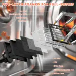 ATTACK SHARK R82 HE 75% Wired Magnetic Gaming Keyboard With 8000Hz Polling Rate, 0.005mm Rapid Trigger Accuracy, 256KHz Scan Rate, 5-Layer Sound Damping, And RGB Backlight | BLACK