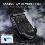 ATTACK SHARK R11 ULTRA Carbon Fiber Wireless Gaming Mouse With 49g Superlight Design, PAW3950MAX Sensor, Nordic 52840 MCU, 8000Hz Polling Rate, And Tri-Mode Connectivity | Weave Black