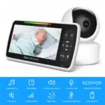 SM650 Video Baby Monitor Camera with 5” LCD Screen, 720P Video, Pan Tilt Zoom, 2.4GHz Wireless No WiFi, Night Vision, Two-Way Audio, Temperature Display