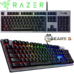 Razer Huntsman Gears 5 Edition Full-Size Wired Gaming Keyboard With RGB Lighting Optical Razer Purple Clicky Switches 10-Key Rollover Aluminum Top Plate