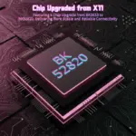 ATTACK SHARK X11-SE Ultra-Light Tri-Mode Gaming Mouse Berry Red with PAW3311 Sensor, 22,000 DPI, Wired/2.4G/Bluetooth 5.2, 65-Hour Battery - Image 7