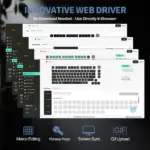 ATTACK SHARK X820 Ultra 75% Tri-Mode Gasket Mechanical Keyboard With Smart TFT Display, Metal Knob, Hot-Swappable Linear "SHARK" Switches, 4000mAh Battery, And RGB Backlight | Moonlit Night