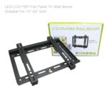 LED/LCD/PDP Flat Panel TV Wall Mount for 14″–42″ TVs, Tilt ±30°, VESA 75×75–200×200, Heavy-Duty Steel, 25kg Load Capacity
