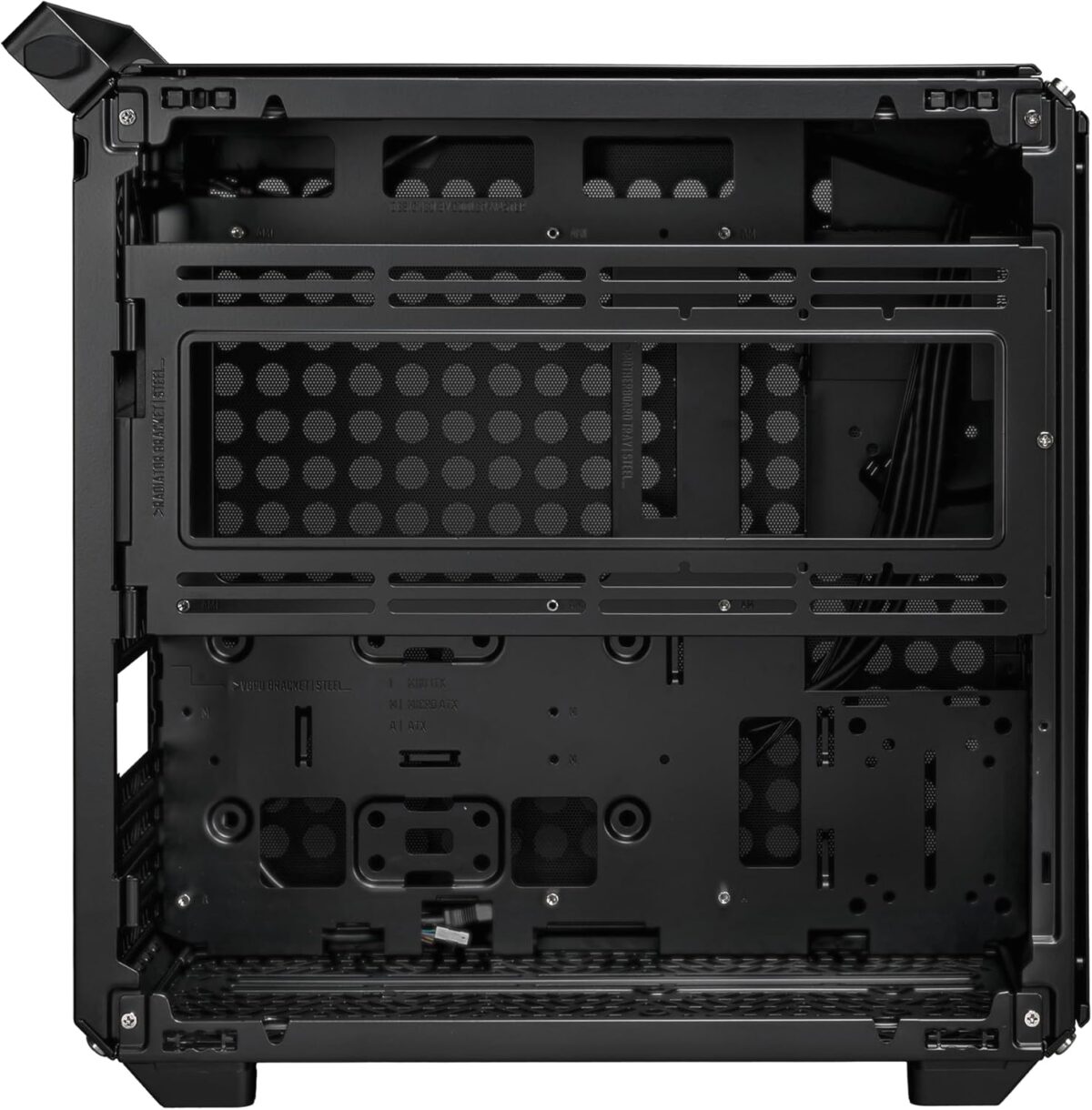 Cooler Master QUBE 500 Flatpack Mid Tower PC Case With Fully Modular Design, Vertical GPU Mount, E-ATX Support, Dual 280mm Radiator Compatibility, USB Type-C | BLACK