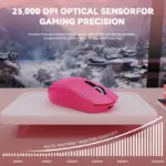 ATTACK SHARK G3 PRO Tri-Mode Wireless Gaming Mouse with RGB Charging Dock, 25,000 DPI, Ultra-Light 59g, PAW3311 Sensor, Omron 100M Switches – Berry Red - Image 7