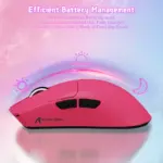 ATTACK SHARK X11-SE Ultra-Light Tri-Mode Gaming Mouse Berry Red with PAW3311 Sensor, 22,000 DPI, Wired/2.4G/Bluetooth 5.2, 65-Hour Battery - Image 8