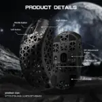 ATTACK SHARK R5 Ultra Carbon Fiber Wireless 8K Gaming Mouse Black, 39g Superlight, PAW3950MAX Sensor, 42,000 DPI, Wired/2.4G/Bluetooth 5.2 - Image 7