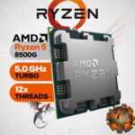 AMD Ryzen 5 8500G Desktop Processor With 6 Cores 12 Threads Up To 5GHz Boost Radeon™ 740M Graphics AM5 DDR5 PCIe 4.0 65W | TRAY VERSION