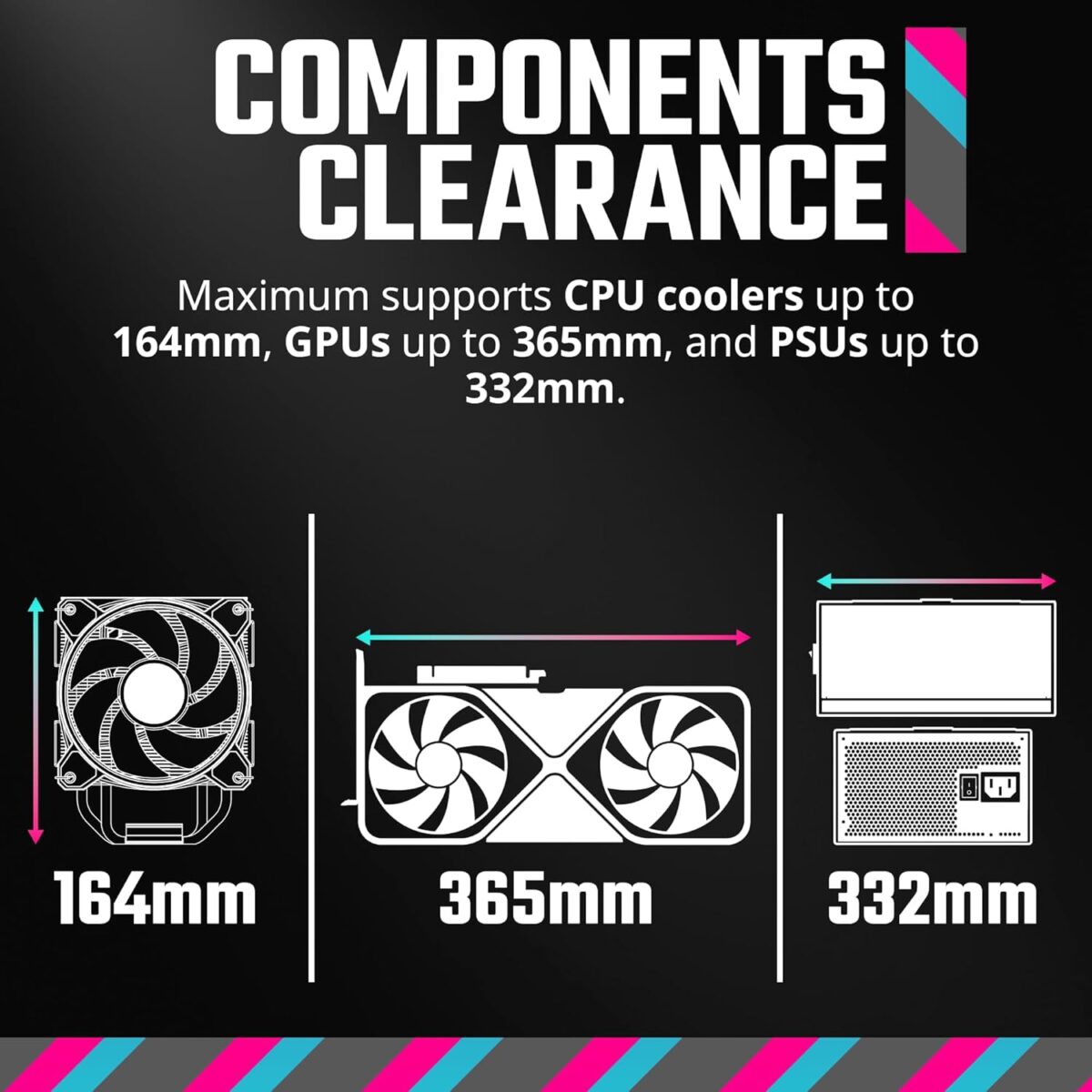 Cooler Master QUBE 500 Flatpack Mid Tower PC Case With Fully Modular Design, Vertical GPU Mount, E-ATX Support, Dual 280mm Radiator Compatibility, USB Type-C | BLACK