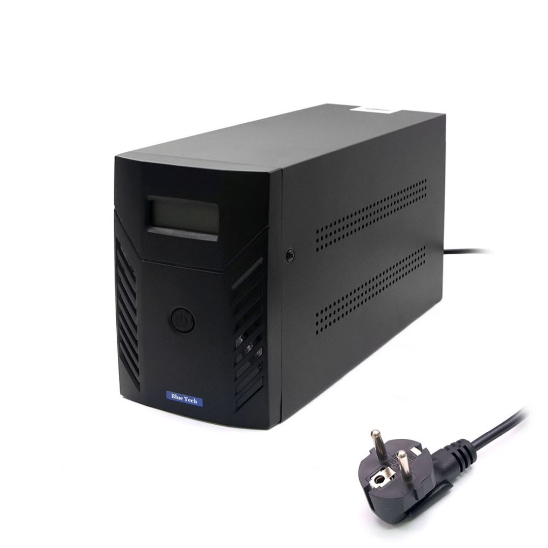 BLUE TECH 2000VA OFLINE UPS 1200W , 24V Battery , Dual Acid Batteries 7.5 A , Simulated Sine Wave , 220V/230V Output , 345 x 123 x 189 mm , 9.6Kgs | GS2000