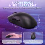 ATTACK SHARK X8SE Wireless Gaming Mouse With PAW3311 Sensor, 25,000 DPI, 1000Hz Polling Rate, Tri-Mode Connectivity, And 500mAh Battery | BLACK