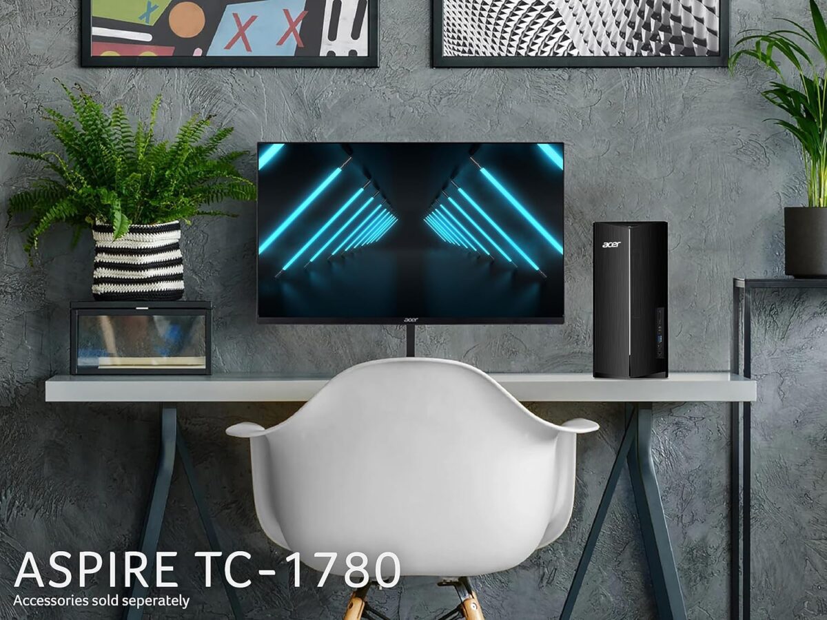 Acer Aspire TC-1760 Desktop :  Intel® Core i5-12400 | 8GB DDR4 RAM , 512GB NVMe SSD | Intel UHD Graphics 730, WiFi, Bluetooth, Dual HDMI, DVD Writer | USED