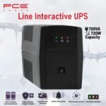 PCE V8 1700VA 720W Line Interactive UPS : Battery Backup & Surge Protection,  Dual 12V Sealed Lead-Acid Batteries,  LED Indicators, Auto Restart , Surge Protection 