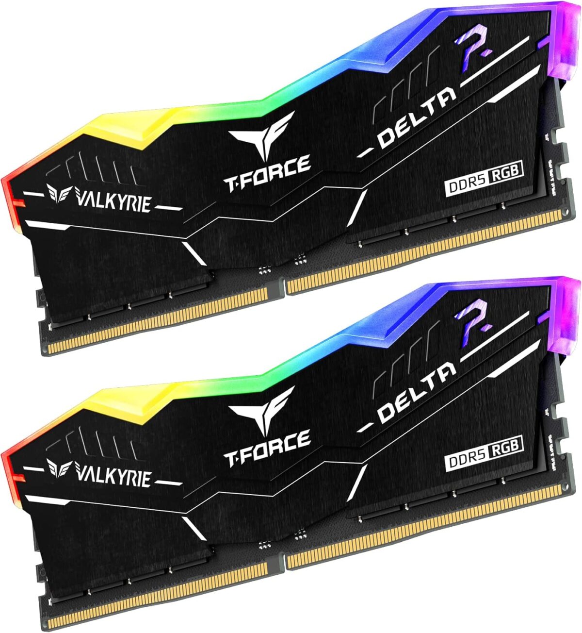 TEAMGROUP T-FORCE x VALKYRIE Crossover 32GB RGB RAM KIT (2x 16GB) DDR5 5600MHz  (PC5-44800) CL40 1.2V , Aluminum Heatsink  | BLACK ~ FF6D532G5600HC40BDC01