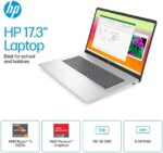 HP 17-cp2025dx : AMD Ryzen 5 7520U | 8GB DDR5 RAM ; 512GB NVMe SSD | AMD Radeon Graphics | 17.3-inch  FHD IPS Display | Windows 11 | Natural Silver 