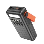 HOCO DB33 Plus Solar Power Bank 30000mAh with Built-In Cables, 22.5W Fast Charging, Multi-Port Output, LED Indicator, Portable Outdoor Charging Solution - Image 3