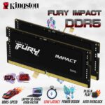 Kingston FURY IMPACT  32GB DDR5SO-DIMM Kit (2x16GB) 5600MHz (PC5 44800) CL40 1.1V Dual Channel Intel XMP 3.0 Plug N Play Laptop Memory  | KF556S40IBK2-32