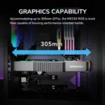 COUGAR MX110 RGB Mid Tower PC Case With 4 Pre-Installed Fixed RGB Fans, ATX / M-ATX / Mini-ITX Support, 240mm Radiator Compatibility, And 305mm GPU Clearance | BLACK