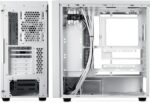 Cooler Master MasterBox 600 White ATX Mid Tower PC Case With Back-Connected Motherboard Support, 420mm Radiator Compatibility, Tempered Glass, And ARGB Fans