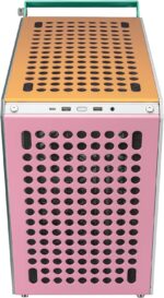 Cooler Master QUBE 500 Flatpack Macaron Edition Mid Tower PC Case With Fully Modular Design, Vertical GPU Mount, E-ATX Support, Dual 280mm Radiators, USB Type-C