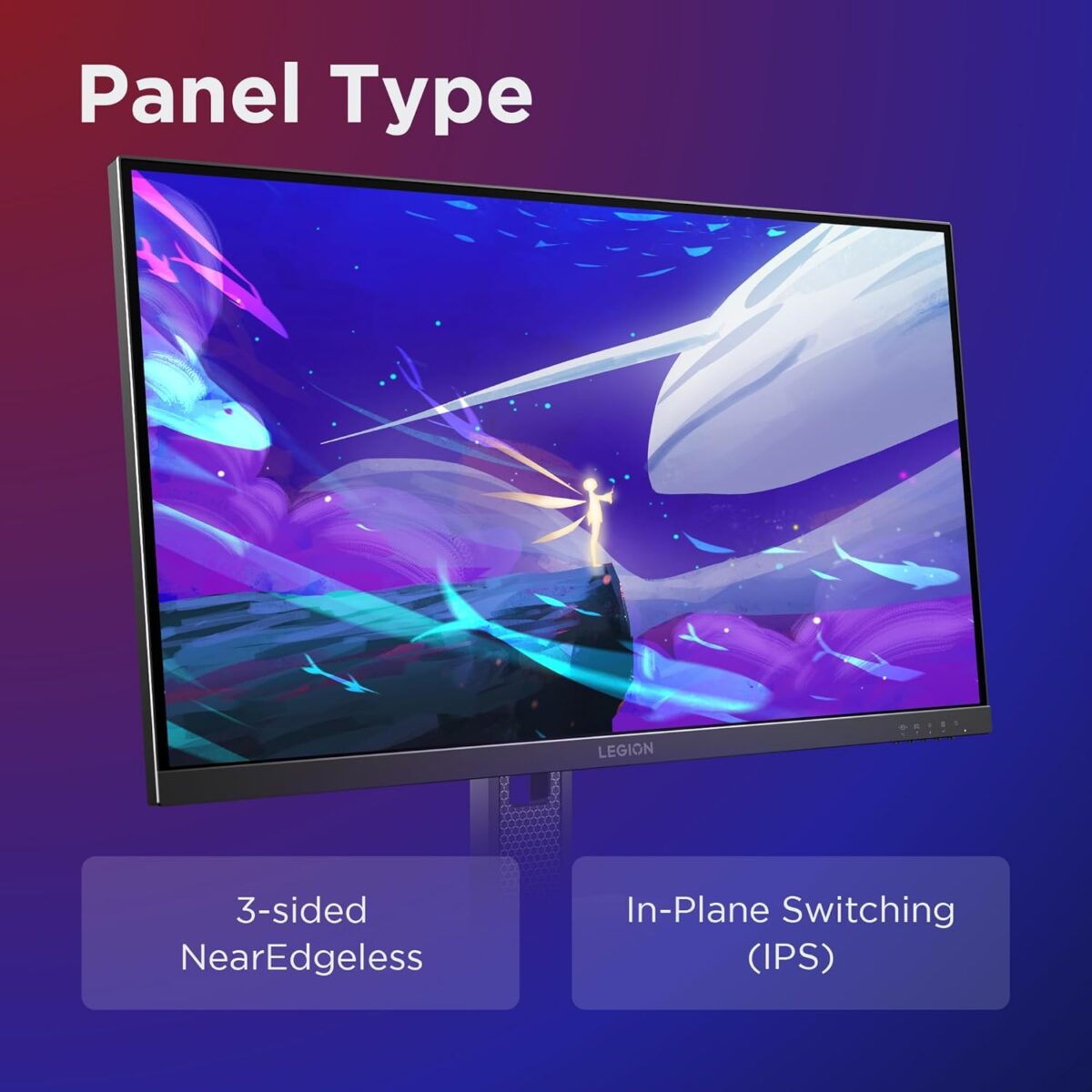 Lenovo Legion 27Q-10 27-inch IPS QHD 240Hz Gaming Monitor , 0.5ms MPRT, FreeSync Premium, G-SYNC Compatible, 99% sRGB , HDR10 Compliance , Tilt - Swivel - Height Adjustable | 68C6GAC4EU