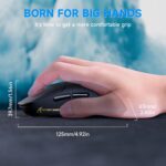 ATTACK SHARK X8 PLUS Wireless Gaming Mouse With PAW3395PRO Sensor, 40,000 DPI, 1K Polling Rate, Tri-Mode Connectivity, 55g SUPERLIGHT, Nano Ice-Feel Coating, And 800mAh Battery | BLACK