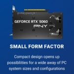 PNY GeForce RTX 5060 OC 8GB GDDR7  Dual Fan Graphics Card - NVIDIA Blackwell Architecture, DLSS 4, PCIe 5.0, 3840 CUDA® Cores , 2535MHz Boost Clock , And Compact Dual-Slot Design | STEALTH BLACK ~ VCG50608DFXPB1-O