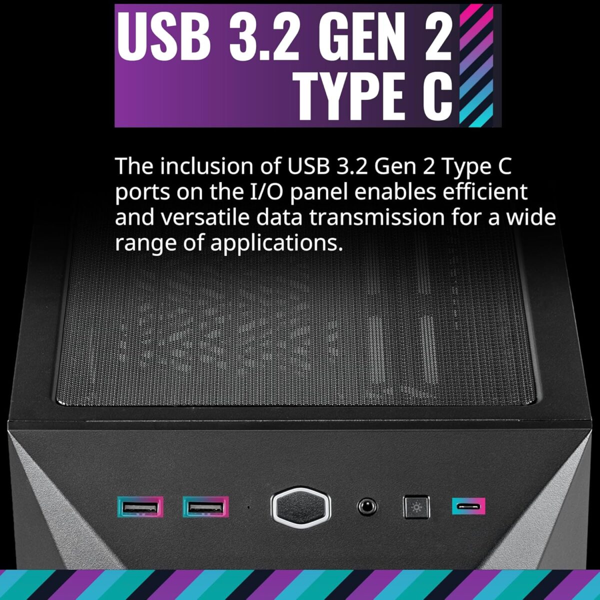 COOLER MASTER MASTERBOX TD500 V2 BLACK CASE