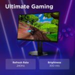 Lenovo Legion 27Q-10 27-inch IPS QHD 240Hz Gaming Monitor , 0.5ms MPRT, FreeSync Premium, G-SYNC Compatible, 99% sRGB , HDR10 Compliance , Tilt - Swivel - Height Adjustable | 68C6GAC4EU