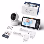 SM650 Video Baby Monitor Camera with 5” LCD Screen, 720P Video, Pan Tilt Zoom, 2.4GHz Wireless No WiFi, Night Vision, Two-Way Audio, Temperature Display - Image 4