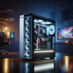 COOLMOON GH3 Pro 5V 3-Pin ARGB Aluminum Graphics Card Bracket With Smart Temperature Display, Infinity Lens Lighting, Magnetic Base, Adjustable Height Support | BLACK