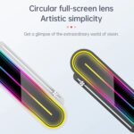 COOLMOON GH3 Pro 5V 3-Pin ARGB Aluminum Graphics Card Bracket With Smart Temperature Display, Infinity Lens Lighting, Magnetic Base, Adjustable Height Support | BLACK