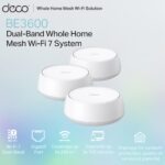 TP-Link Deco BE22 BE3600 Dual-Band Whole Home Mesh Wi-Fi 7 System With MLO, 2882 Mbps 5GHz + 688 Mbps 2.4GHz, Gigabit Ports, HomeShield Security | 3 PACK