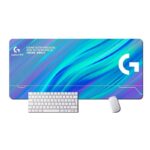 Logitech Extended Mousepad 90×40cm Blue Copy Version, Large Smooth Surface, Anti-Slip Rubber Base, Durable Design for Gaming and Office Use - Image 2