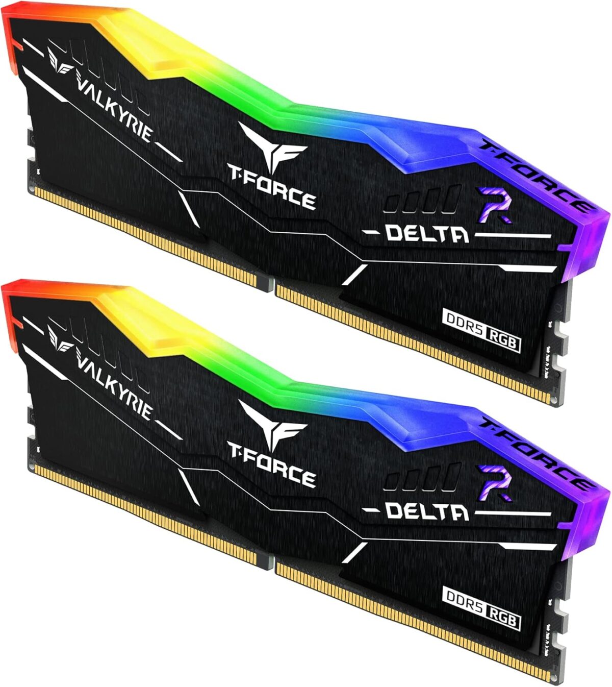 TEAMGROUP T-FORCE x VALKYRIE Crossover 32GB RGB RAM KIT (2x 16GB) DDR5 5600MHz  (PC5-44800) CL40 1.2V , Aluminum Heatsink  | BLACK ~ FF6D532G5600HC40BDC01